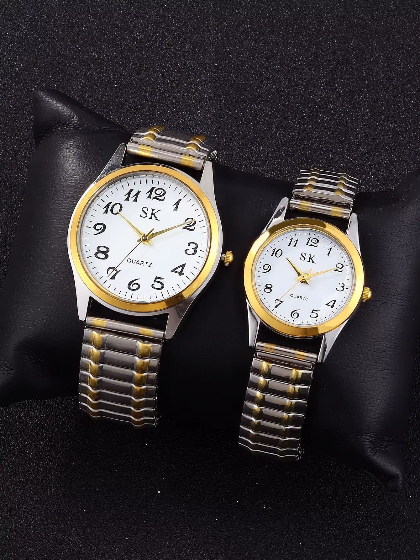 2 Elegant Retro Elastic Quartz Watches Classic Business Fashion Analog Watches a Gift for Loved Ones