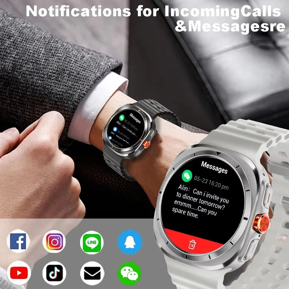 2025 New Smart Watches Men'S AMOLED Screen Multifunction Sports Fitness Tracker Health Women'S Smart Watch