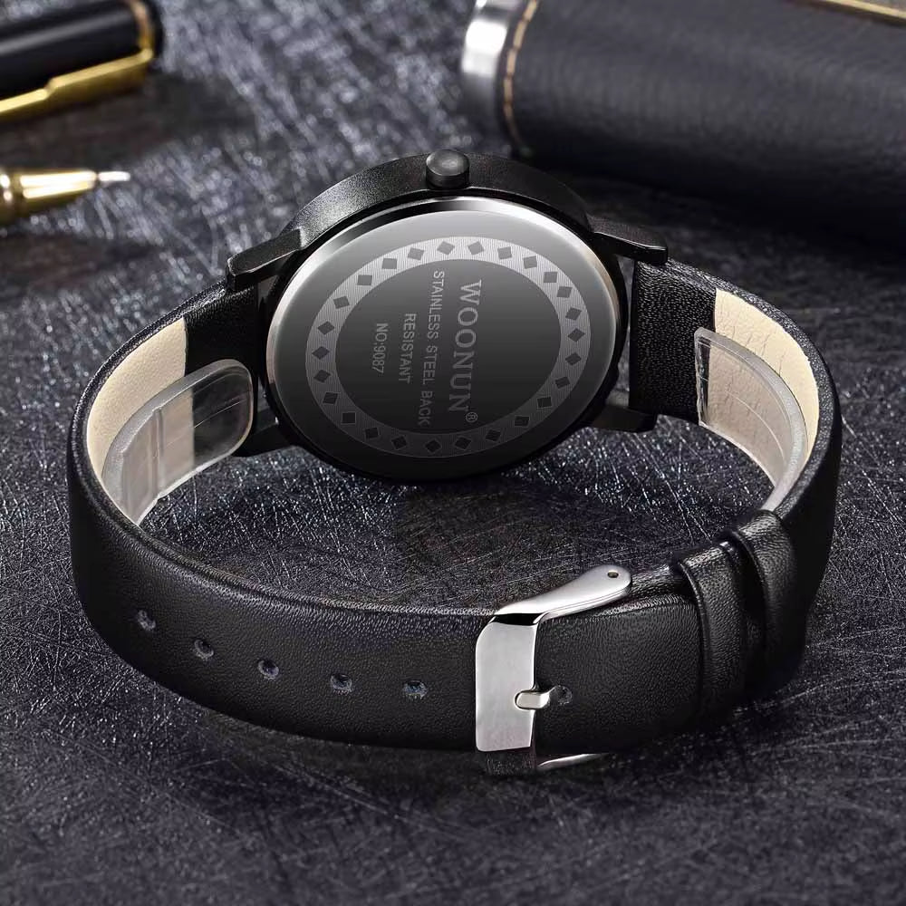 2025 Fashion Creative Turntable Watch Men Sports Watches Leather Band Analog Quartz Wristwatches Men Cheap Price Reloj Hombre