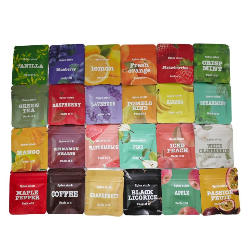 Scented Stick Inhaler Cartridge Bag Scented Cotton Swab Flavor Fragrance Pack Each Pack Contains 3 Cotton Swabs