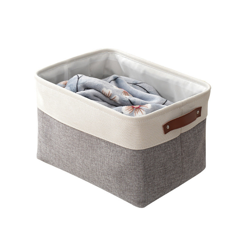 Thickened foldable portable clothing storage basket books snacks toys cosmetics storage box
