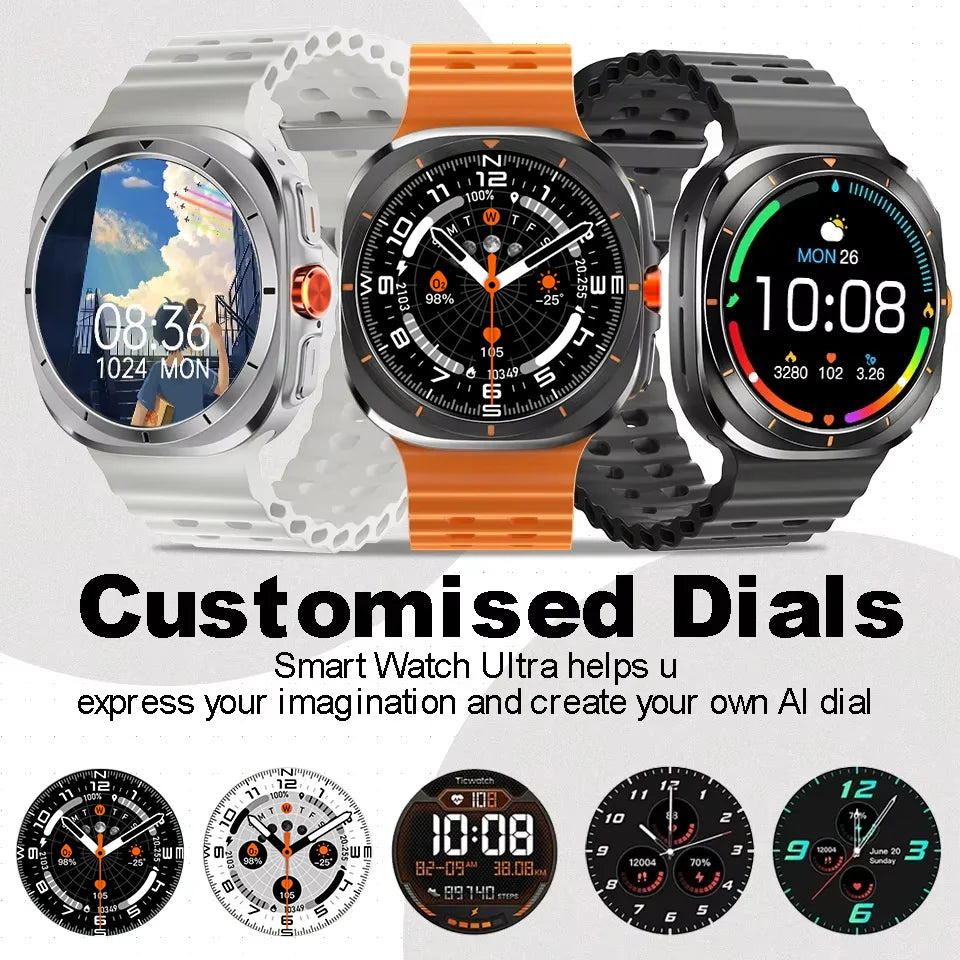 2025 New Smart Watches Men'S AMOLED Screen Multifunction Sports Fitness Tracker Health Women'S Smart Watch