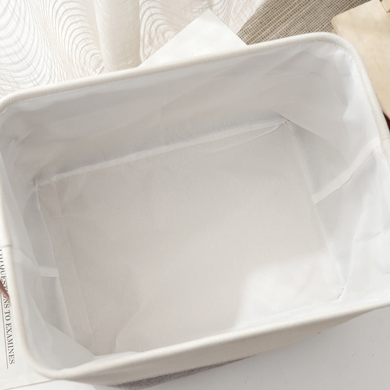 Thickened foldable portable clothing storage basket books snacks toys cosmetics storage box