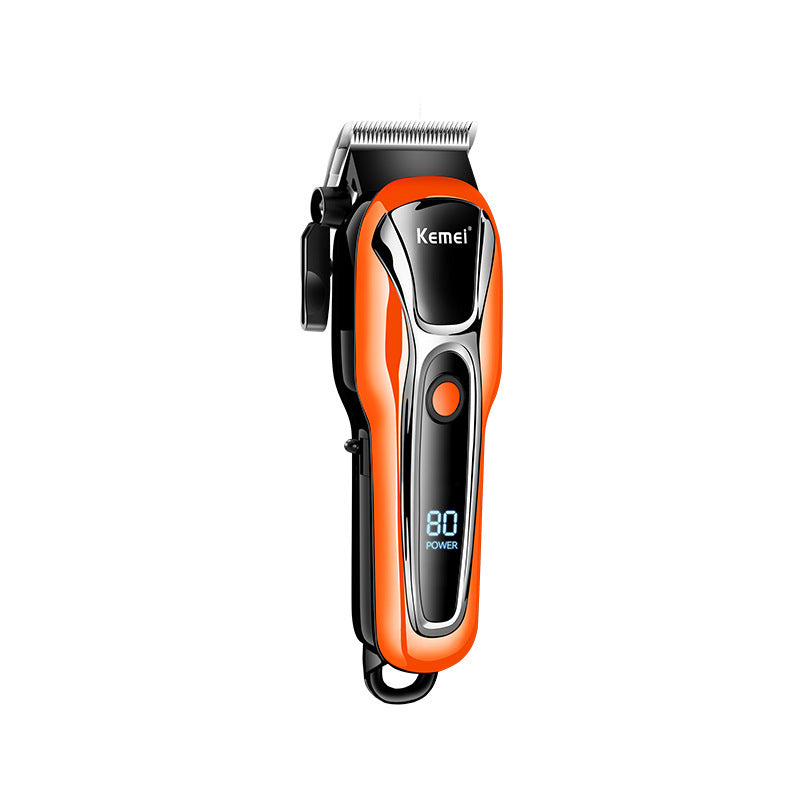 (Copy) KM-1990PG Hair Clipper Electric Shaving Head High Power LCD Digital Display Electric Pushing Hair Salon Special