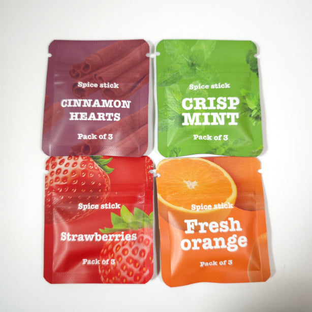 Scented Stick Inhaler Cartridge Bag Scented Cotton Swab Flavor Fragrance Pack Each Pack Contains 3 Cotton Swabs