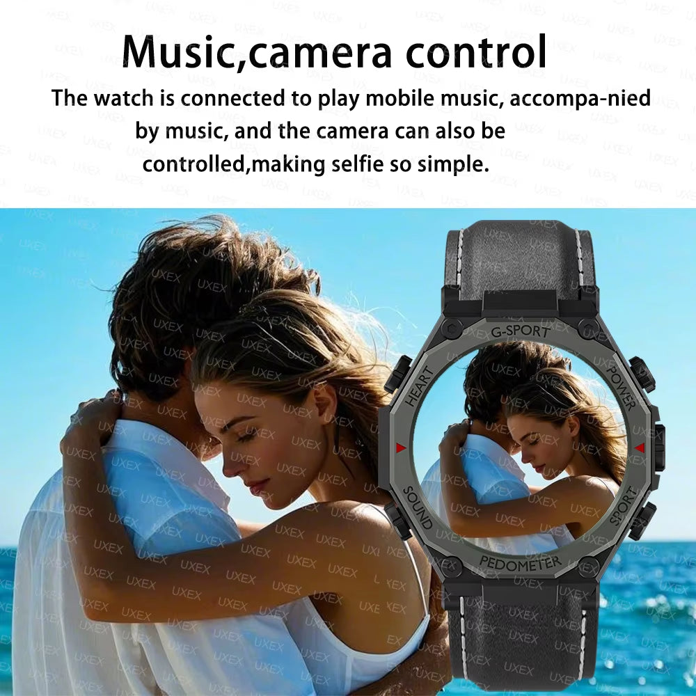 2025 New Flashlight Smart Watches Men 1.52” HD Bluetooth Call Health Tracking Gift for Man Custom Photo Watches Smart Outdoors