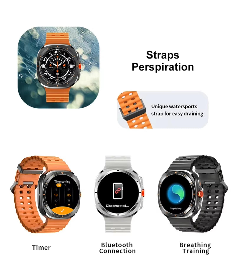2025 New Smart Watches Men'S AMOLED Screen Multifunction Sports Fitness Tracker Health Women'S Smart Watch