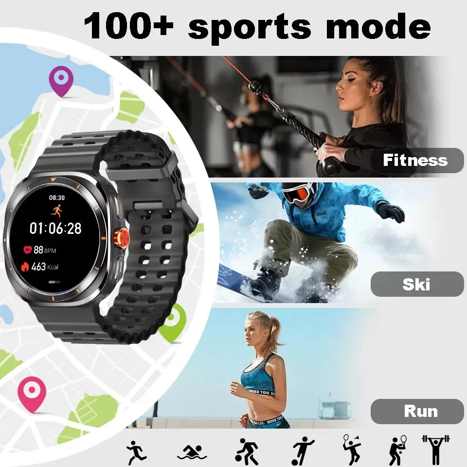 2025 New Smart Watches Men'S AMOLED Screen Multifunction Sports Fitness Tracker Health Women'S Smart Watch